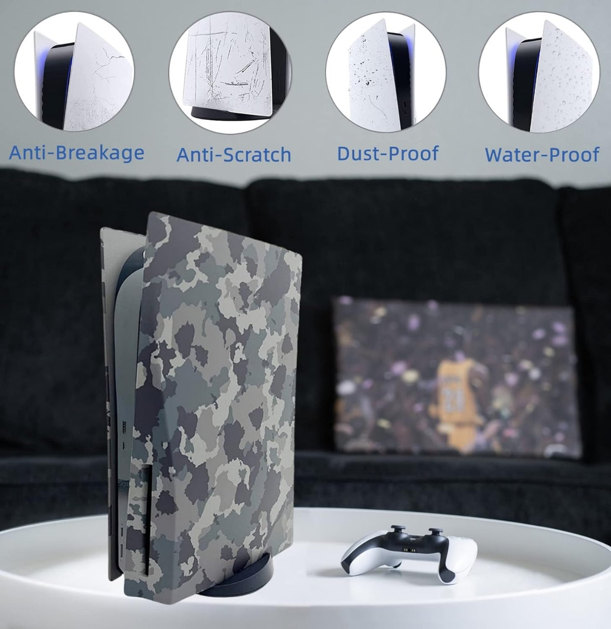 Camouflage Face Plates Cover Shell Panels for Ps5 Disc Edition Console - Gameonjo