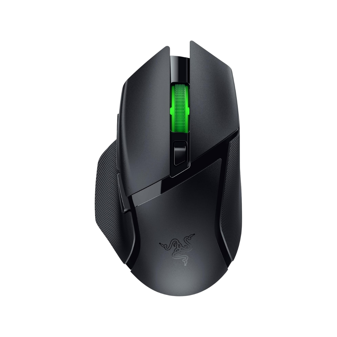 Razer Basilisk V3 X HyperSpeed Customizable Wireless Gaming Mouse: Mechanical Switches Gen-2-5G Advanced 18K Optical Sensor - Chroma RGB - 9 Programmable Controls - 285 Hr Battery - Classic Black