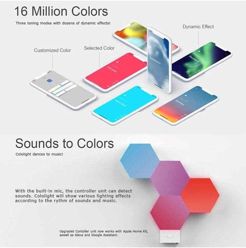 Cololight Lifesmart Cololight Plus Kit - Wifi Color Changing Led Lights, 7