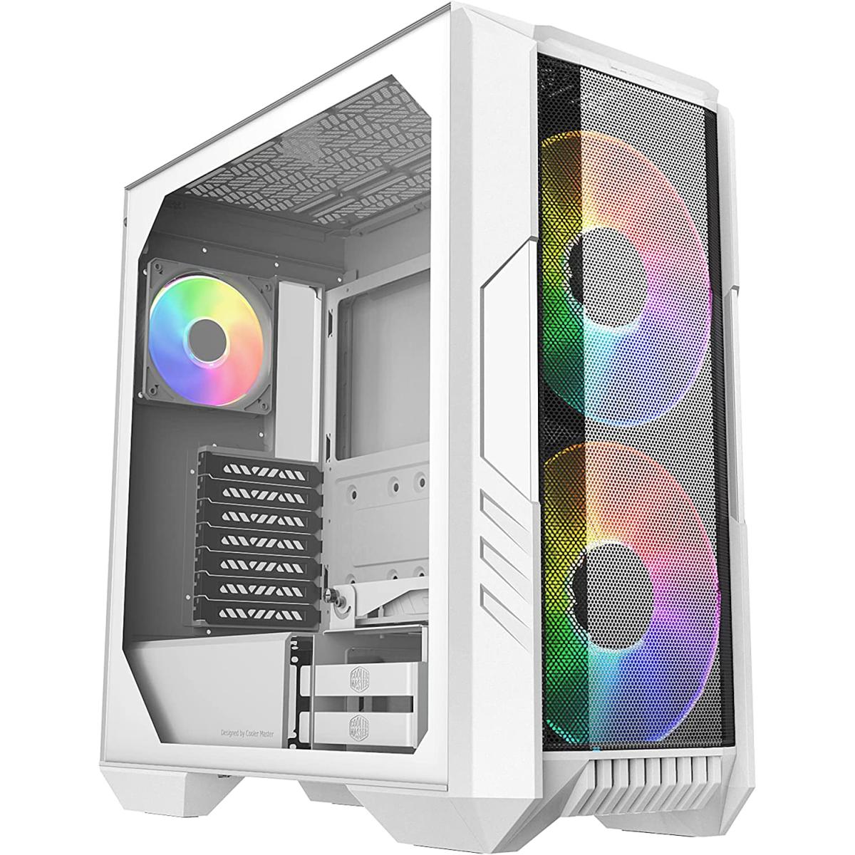 Cooler Master Haf 500 White Edition High Airflow Mesh Case Default Title