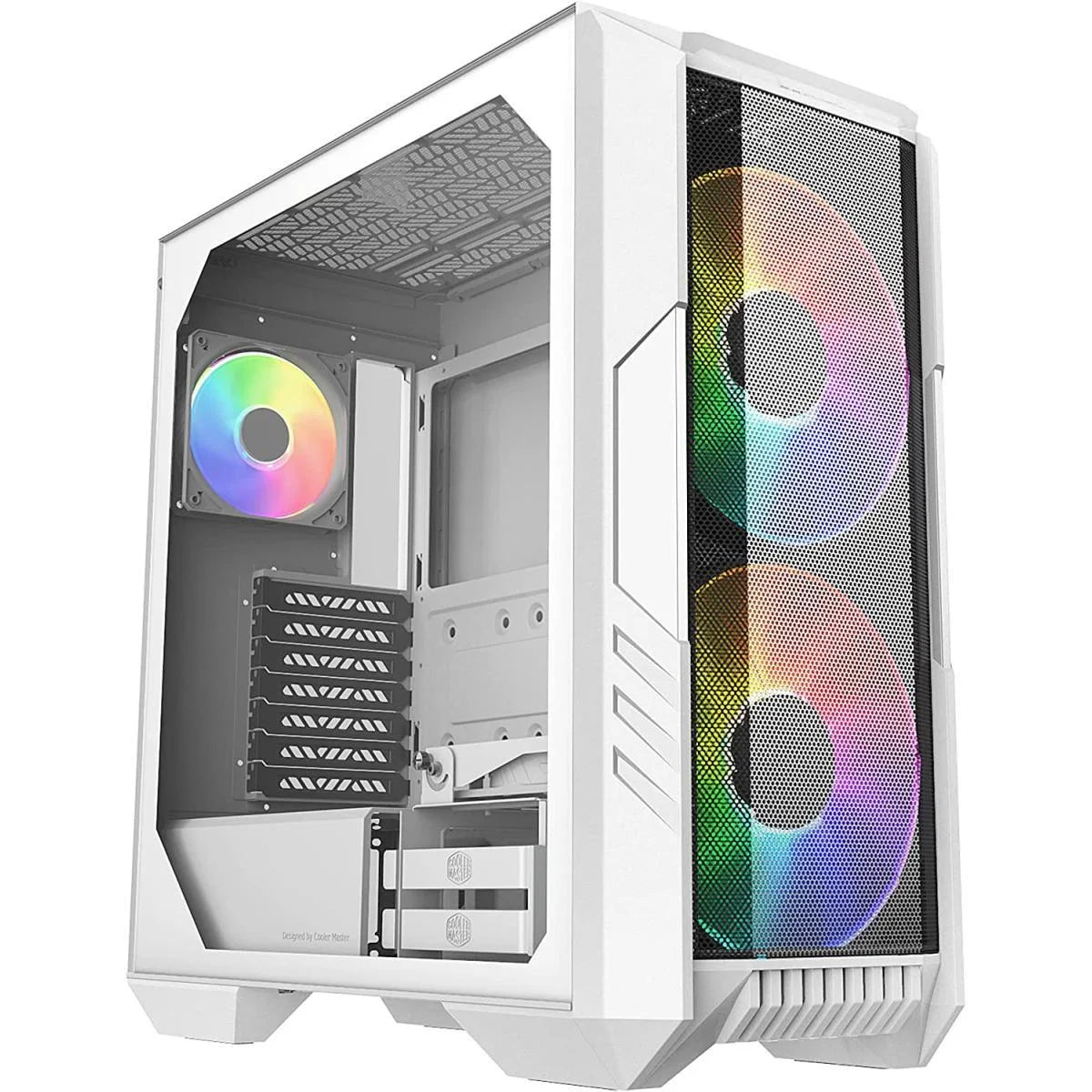 Cooler master haf 500 white edition high airflow mesh case - pc hardware
