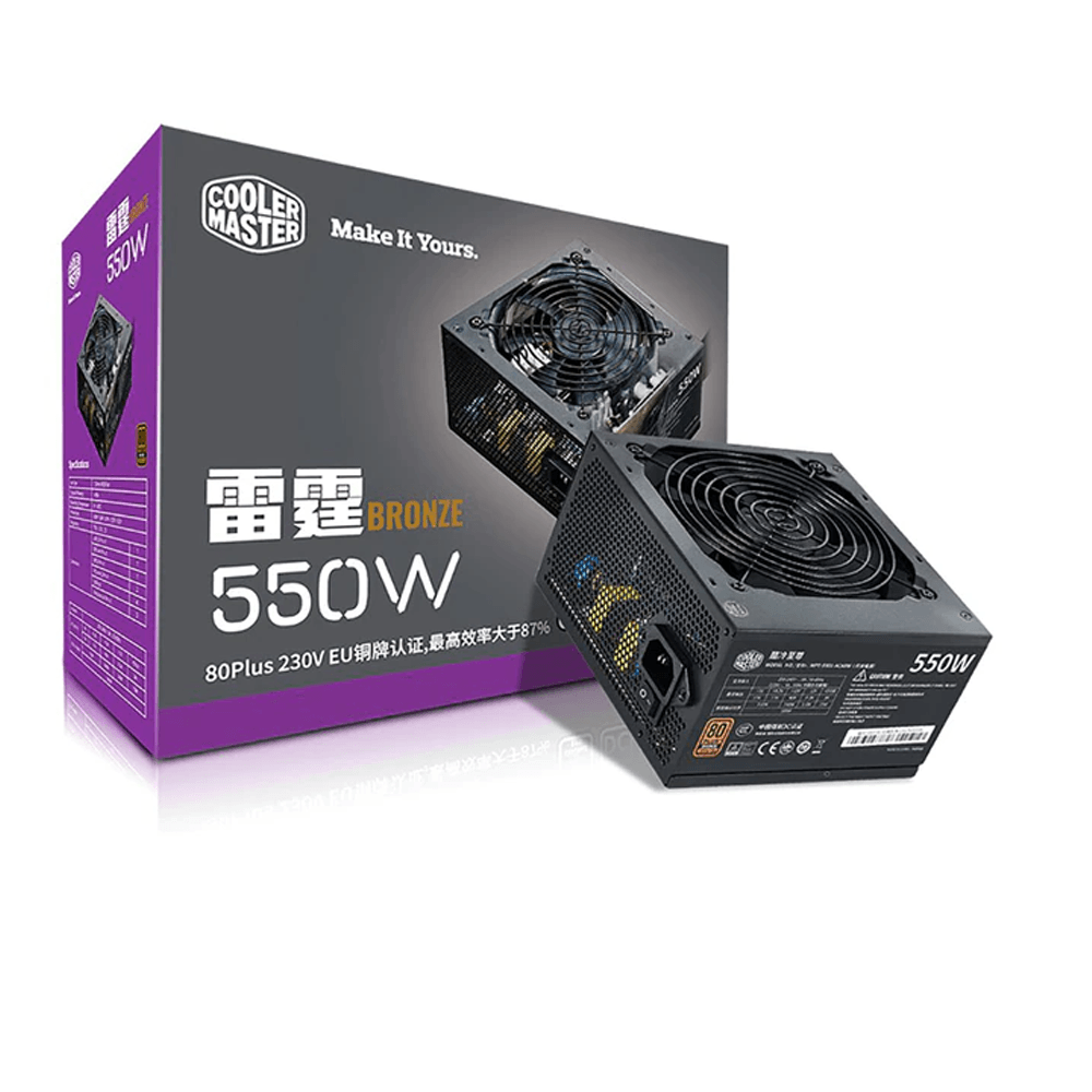 Cooler Master Thunderclap Mwe 550w Power Supply - Gameonjo