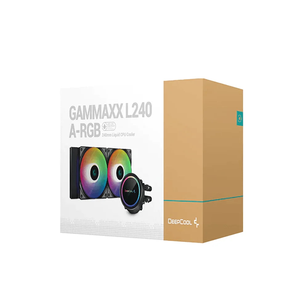 Deepcool gammaxx l240 a-rgb liquid cooling system for ultimate performance - coolers & power supply