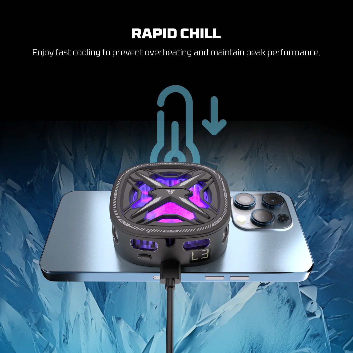 Fantech gletser max pcm10 phone cooler - cables & chargers | mobile essential