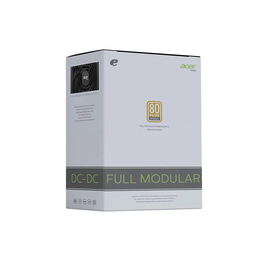 Fonte acer atx 550w 80 plus bronze full modular ac550