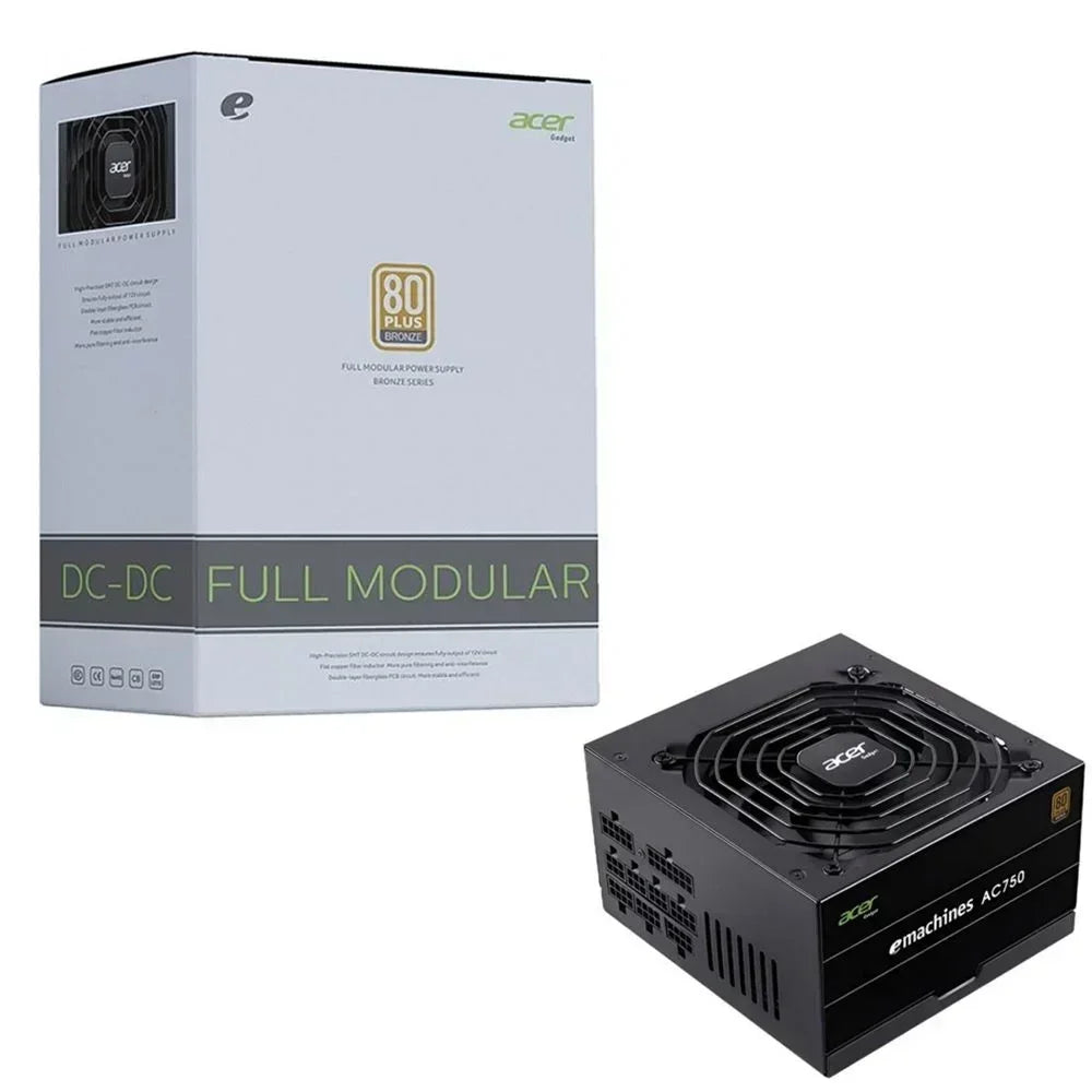 Fonte atx 750w 80 plus bronze com pfc ativo - acer ac750