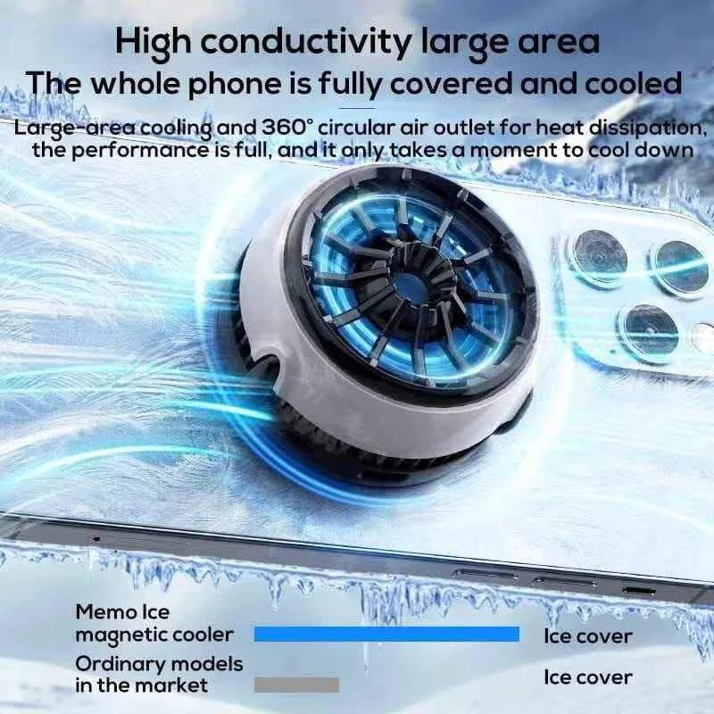 Memo cx-03 magnetic phone cooler with wireless charging