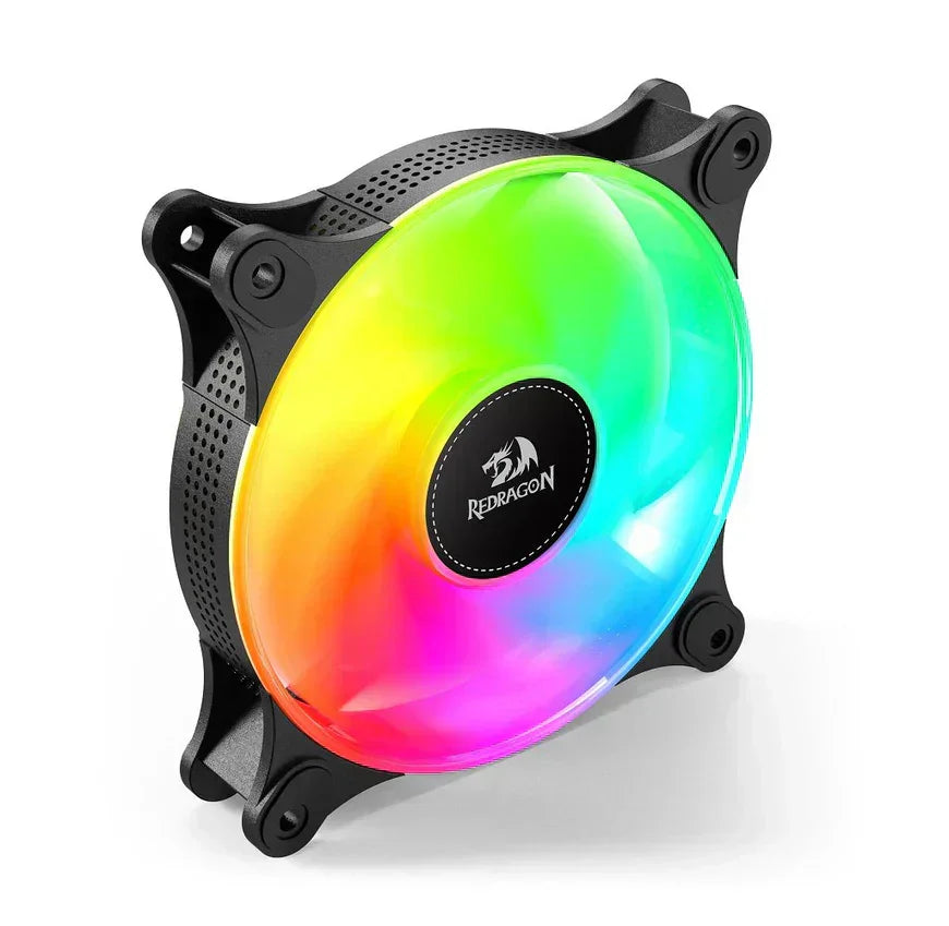 Redragon gc-f013 argb cpu fan 120mm - 4pin pwm silent case cooler fan