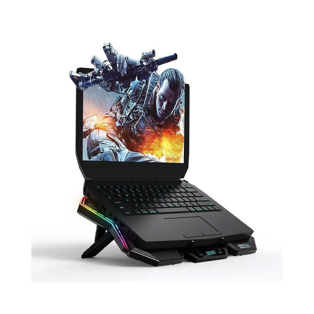 Coolcold k40 rgb laptop cooler 6-fan - cooling stands