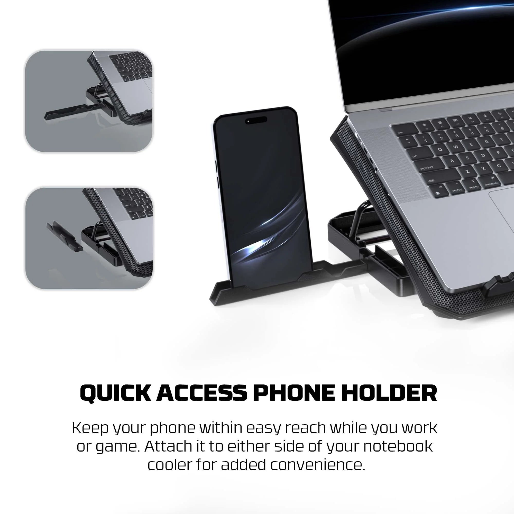 Fantech nc14 laptop cooling pad for enhanced notebook performance - cooling stands