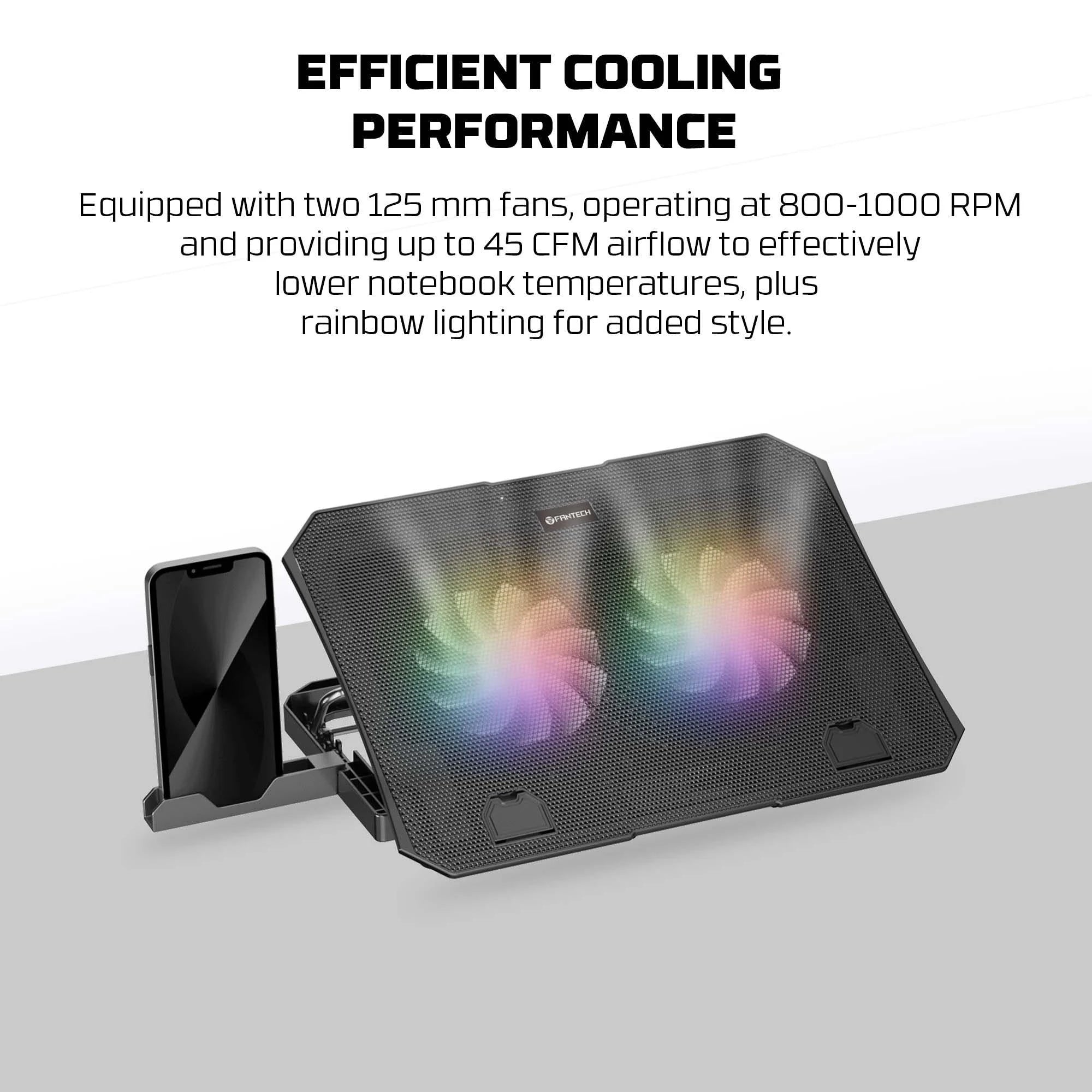 Fantech nc14 laptop cooling pad for enhanced notebook performance - cooling stands
