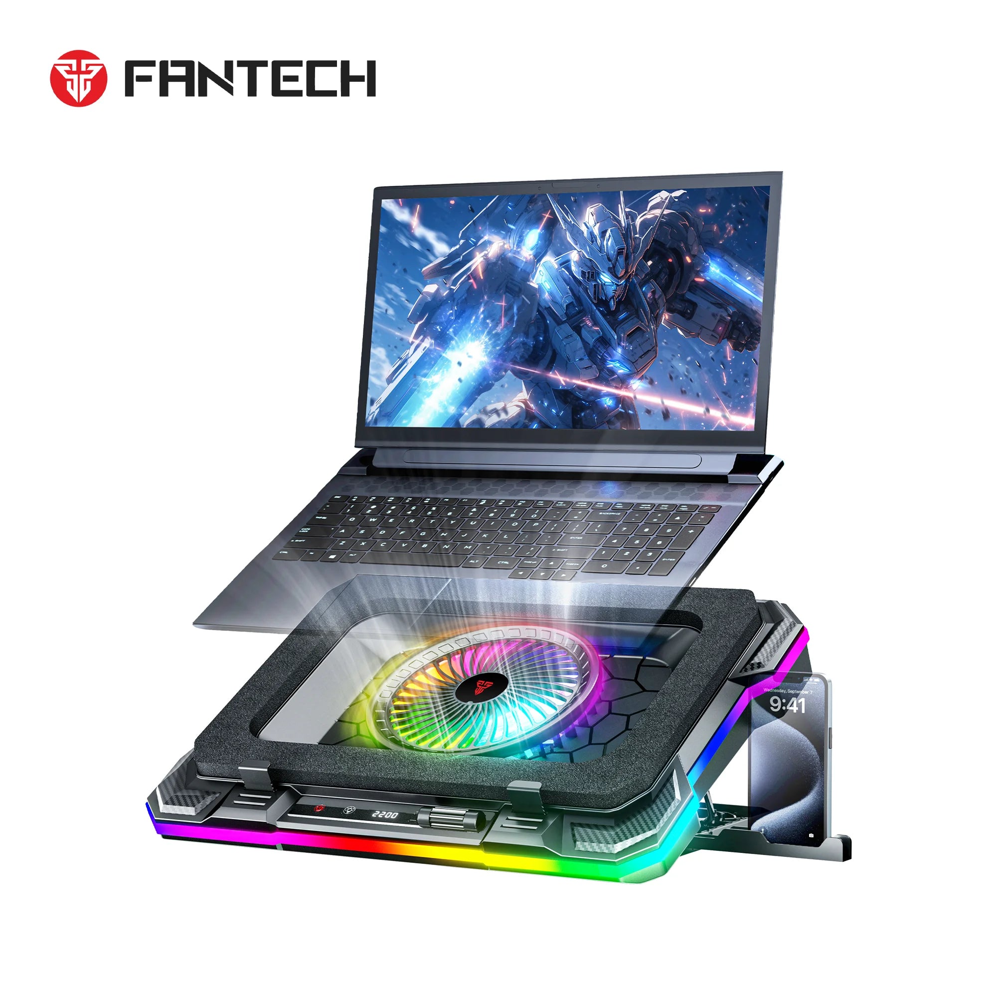 Fantech nc22 notebook cooler laptop cooling pad - cooling stands