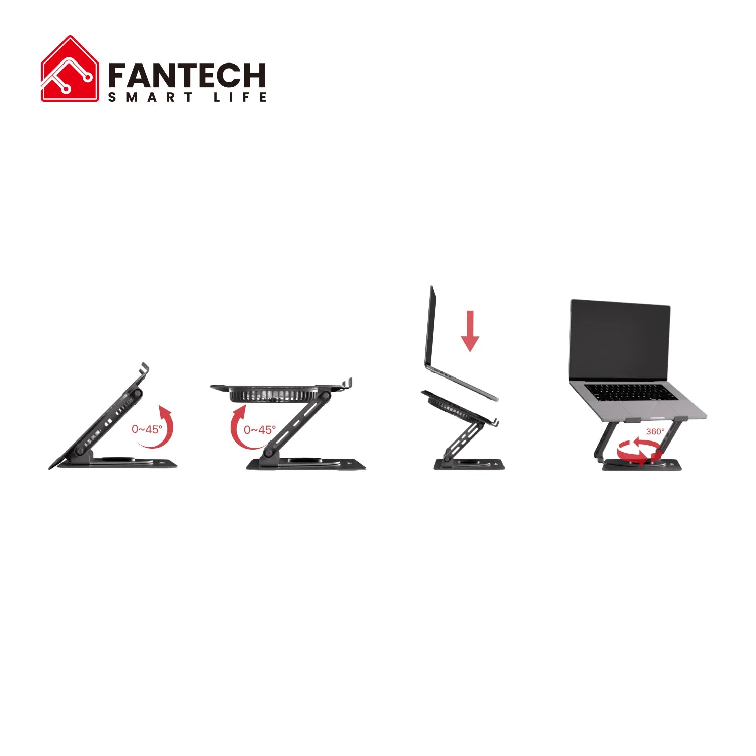 Fantech nc30 notebook stand and cooling fan rgb - cooling stands