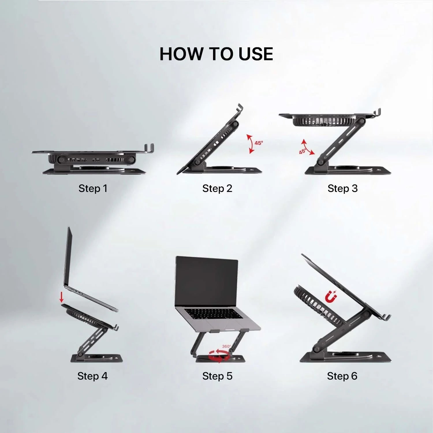 Fantech nc30 notebook stand and cooling fan rgb - cooling stands