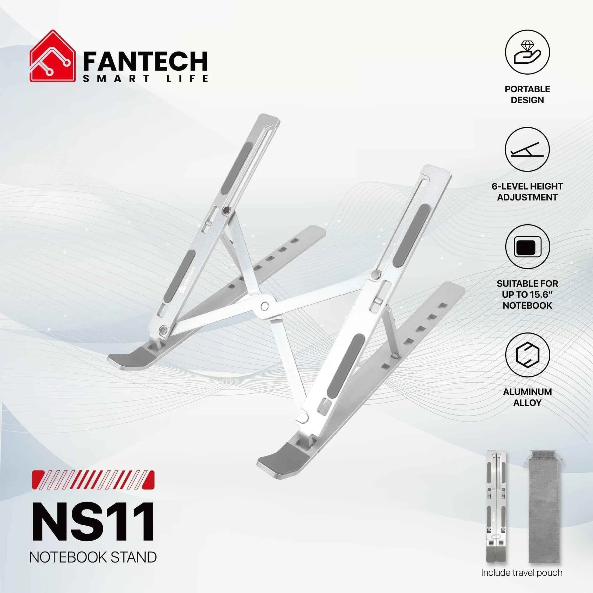 Fantech ns11 laptop stand - cooling stands
