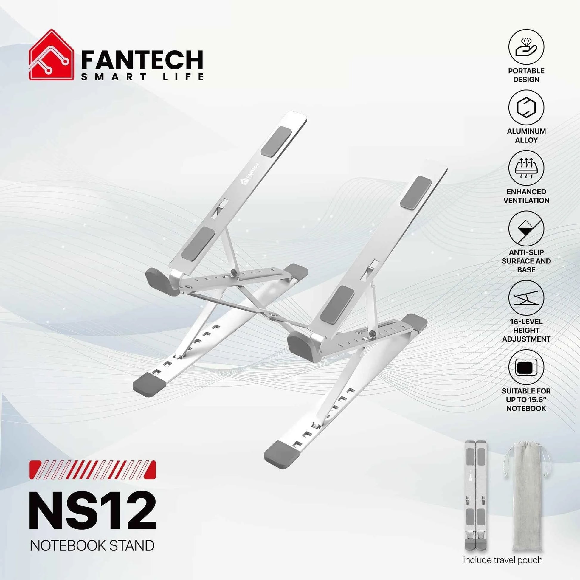 Fantech ns12 laptop stand - cooling stands