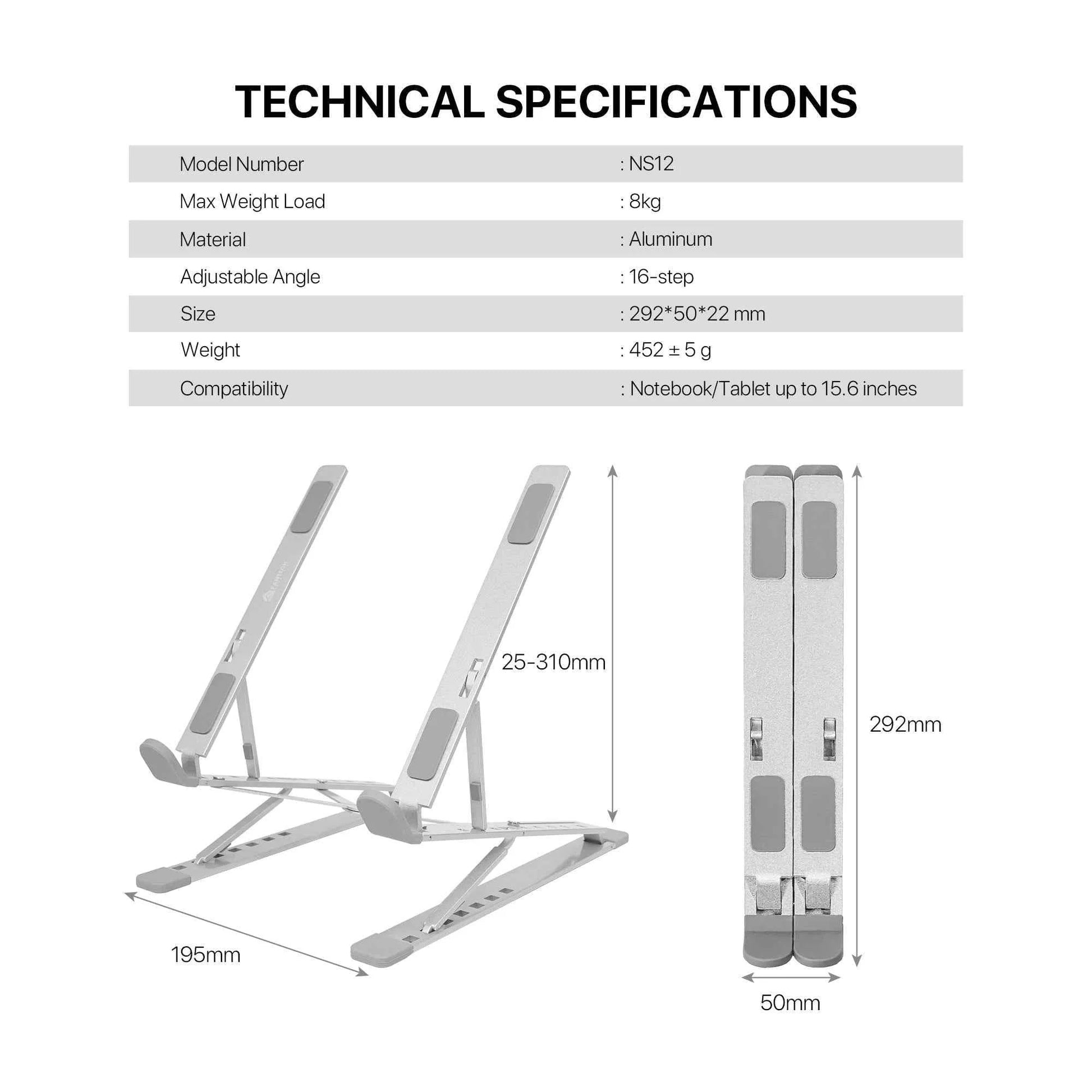 Fantech ns12 laptop stand - cooling stands