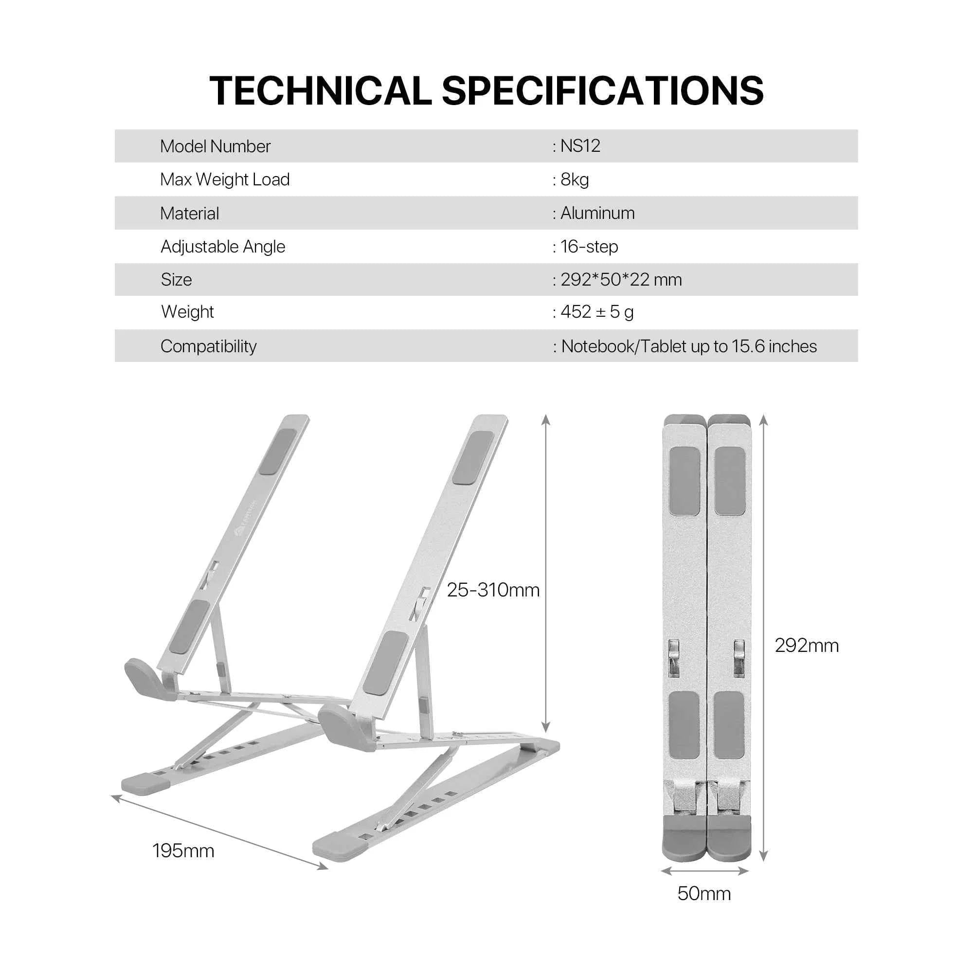 Fantech ns12 laptop stand - cooling stands