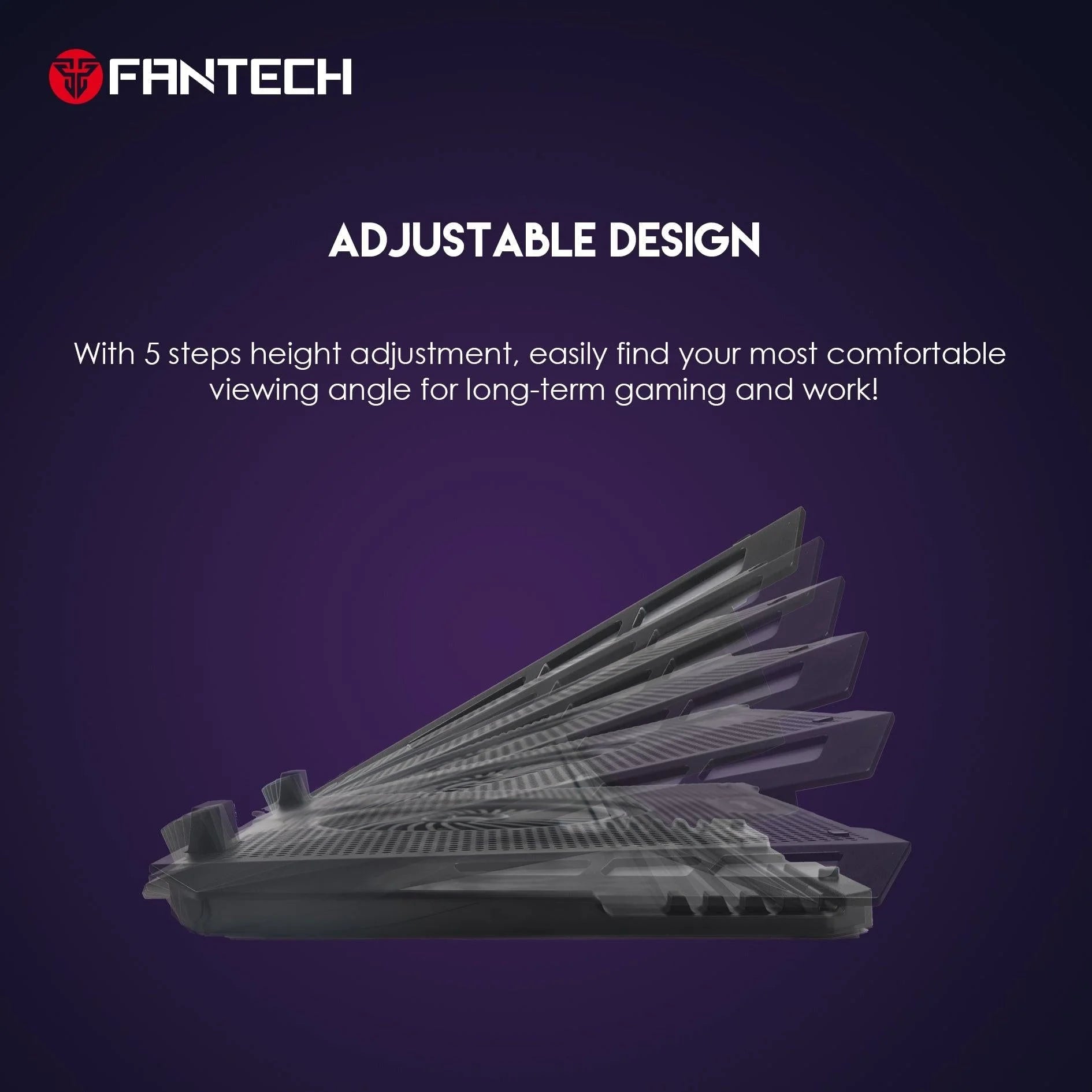 Fantech rgb laptop cooling pad nc20 for enhanced performance and style - cooling stands