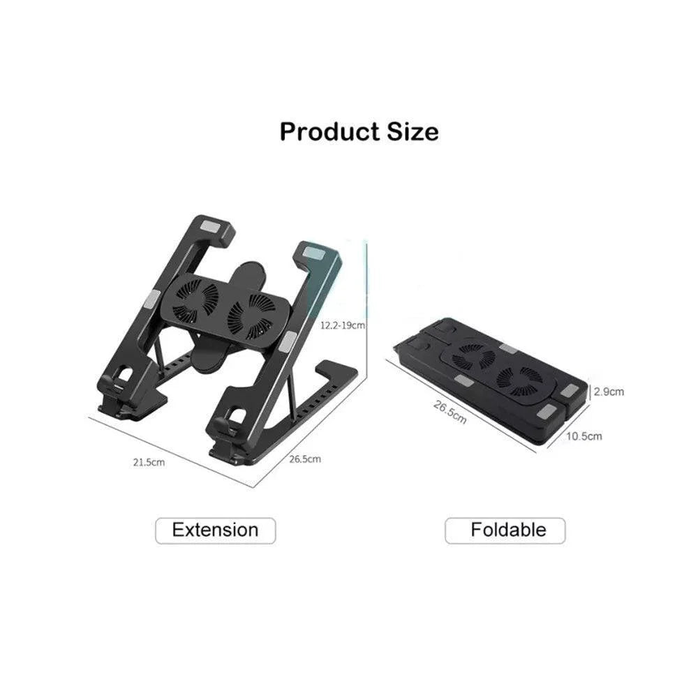Multi position foldable bracket laptop cooler tablet stand h688 - cooling stands