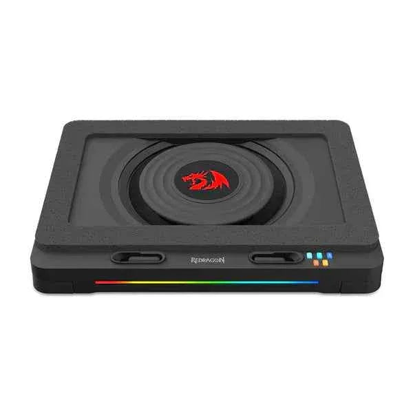 Redragon windseeker laptop cooler gcp512 - ultimate rgb turbo fan cooling solution - cooling stands