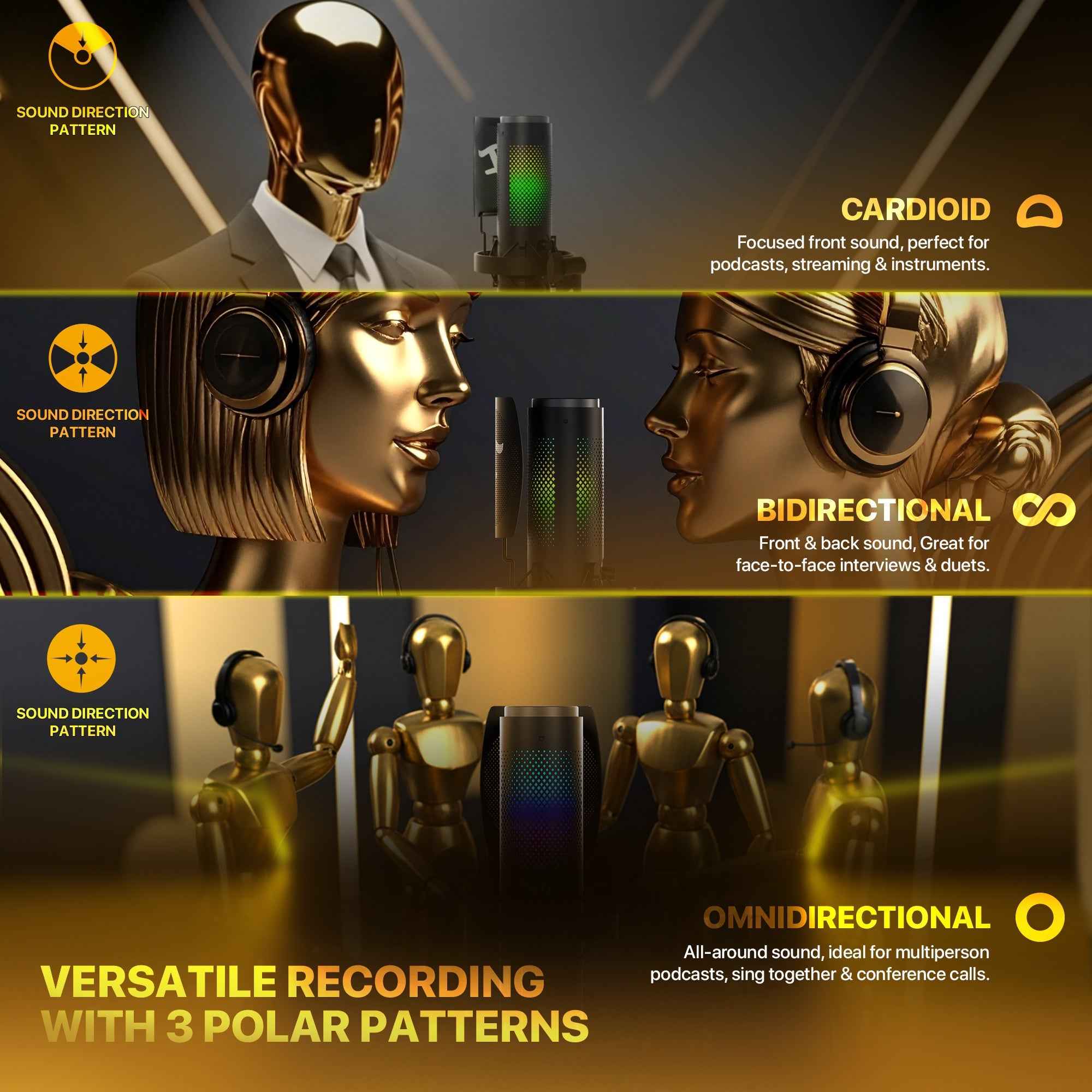 Fantech UFM1 Finecoustic SONARA Condenser Microphone