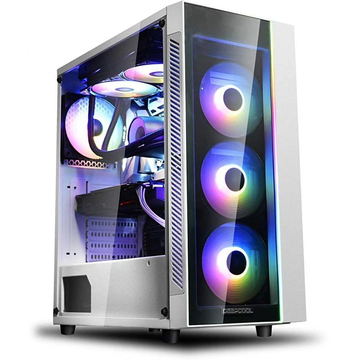 Deepcool matrexx 55 v3 tempered glass white edition case - pc hardware