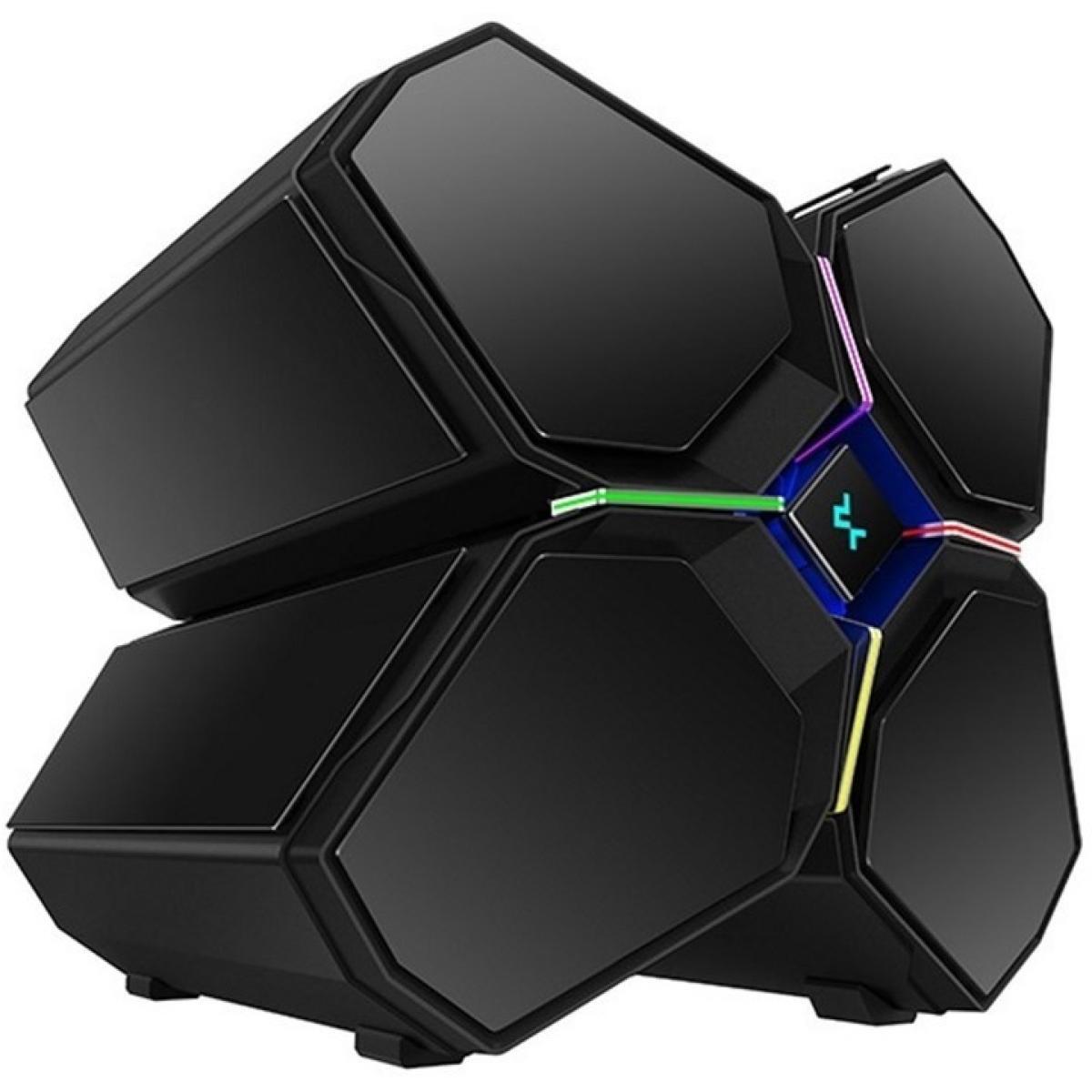 Deepcool Quadstellar Infinity Atx Aluminum Cutting-edge Style Rgb Led Strips Gaming Case Default Title