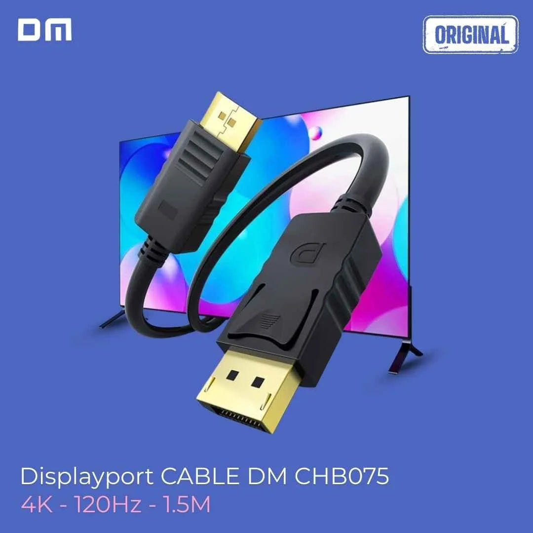Dm chb075 4k 120hz displayport to displayport cable 1.5 meter - high-quality video and audio - cable
