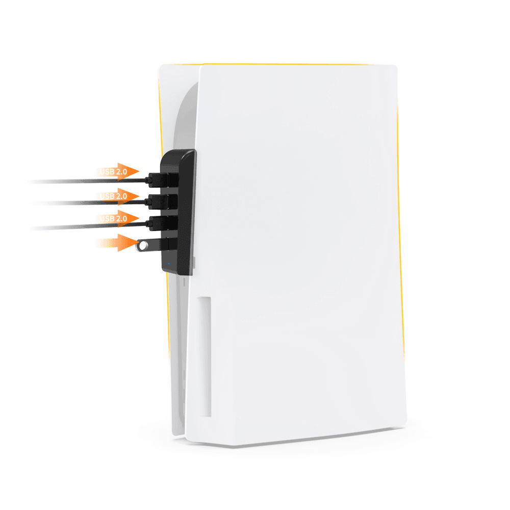 Dobe 1-to-4 Usb 2.0 Hub for Ps5 Gaming Console Tp5-0576 - Gameonjo