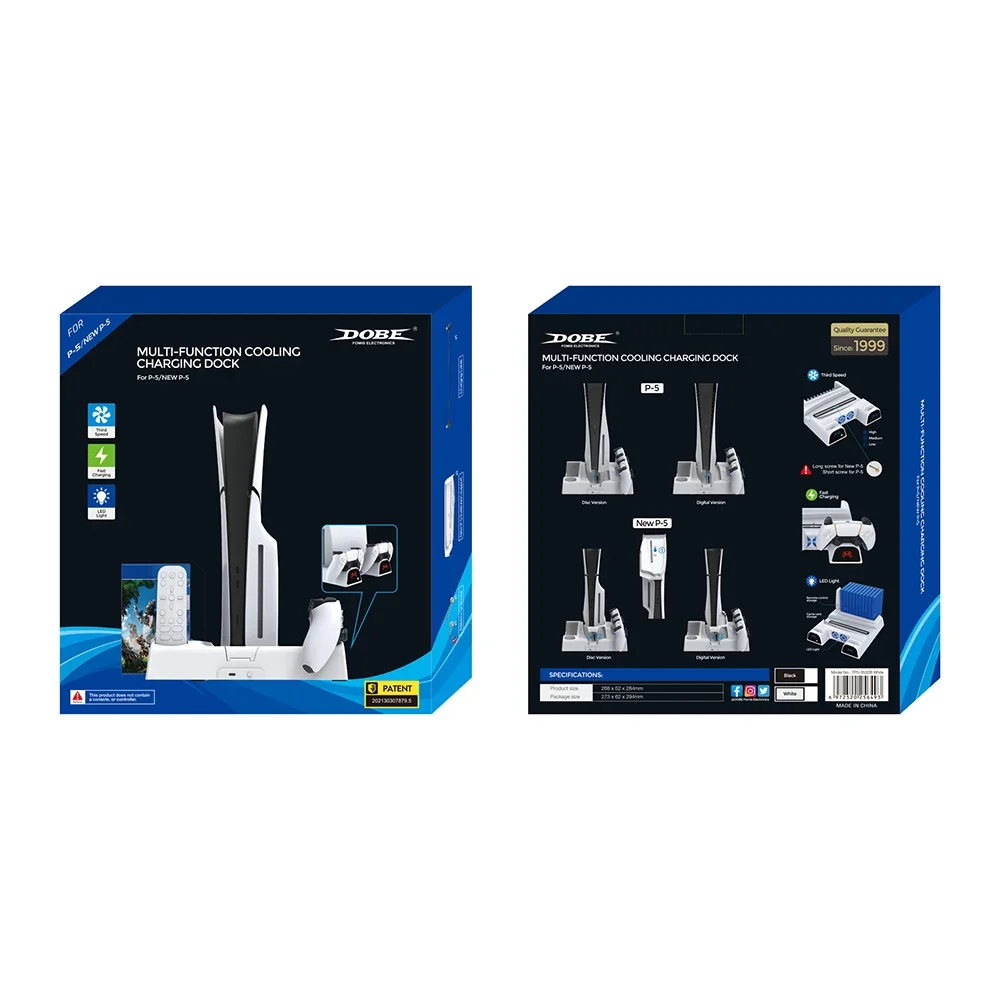 Dobe for Ps5 Slim Host Multifunctional Heat Dissipation Base for P5 Game - Gameonjo