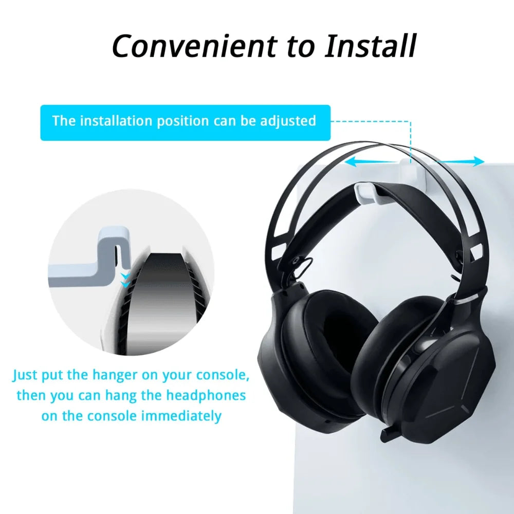 Dobe headset storage set with game disc rack for ps5 (tp5-2509) - console | ps5 essentials