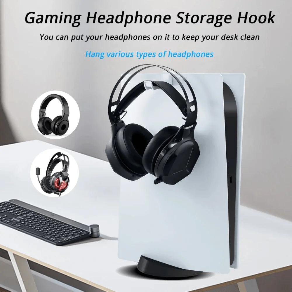 Dobe headset storage set with game disc rack for ps5 (tp5-2509) - console | ps5 essentials