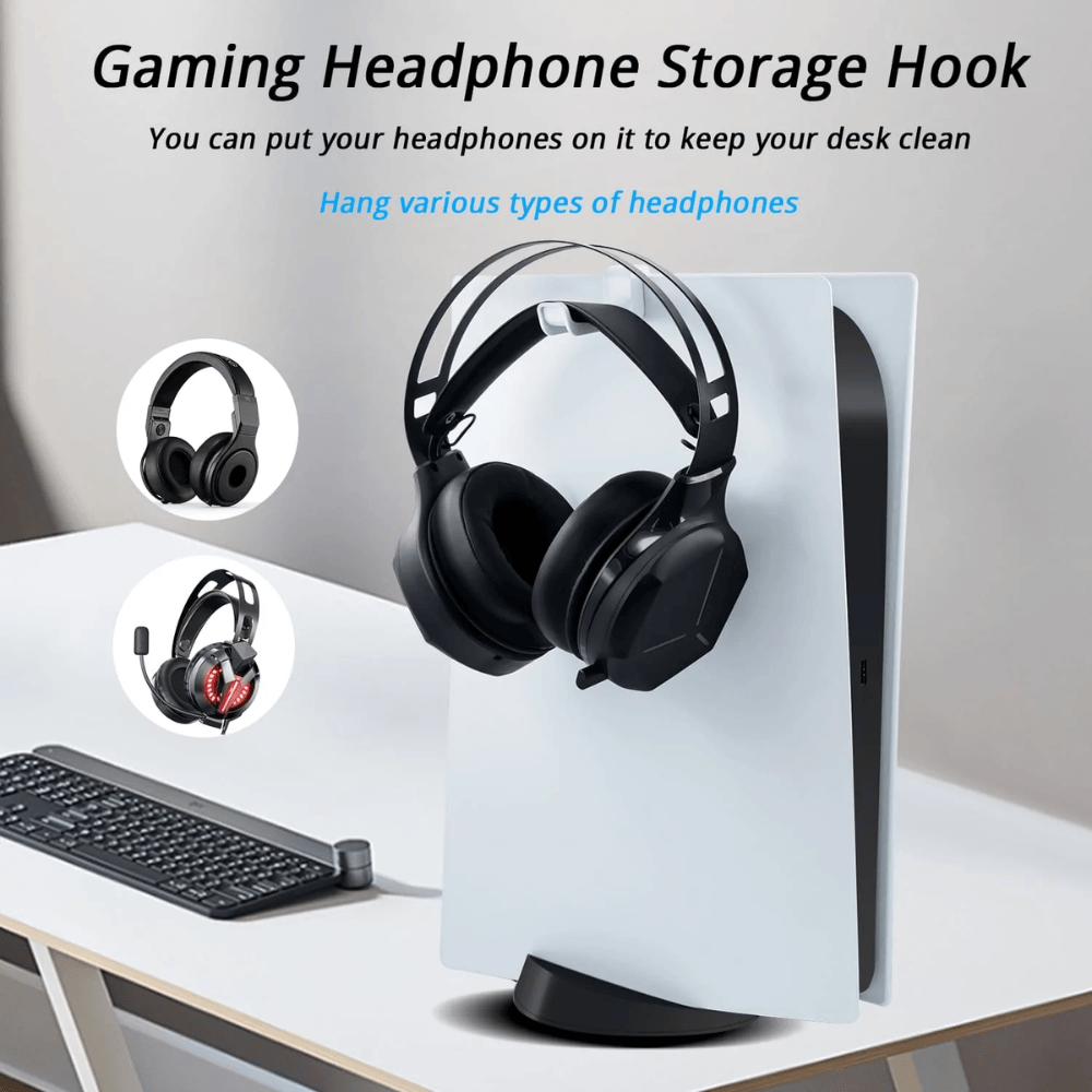 Dobe Headset Storage Set with Game Disc Rack for Ps5 (tp5-2509) - Gameonjo