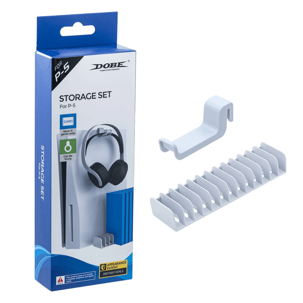 Dobe Headset Storage Set with Game Disc Rack for Ps5 (tp5-2509) - Gameonjo