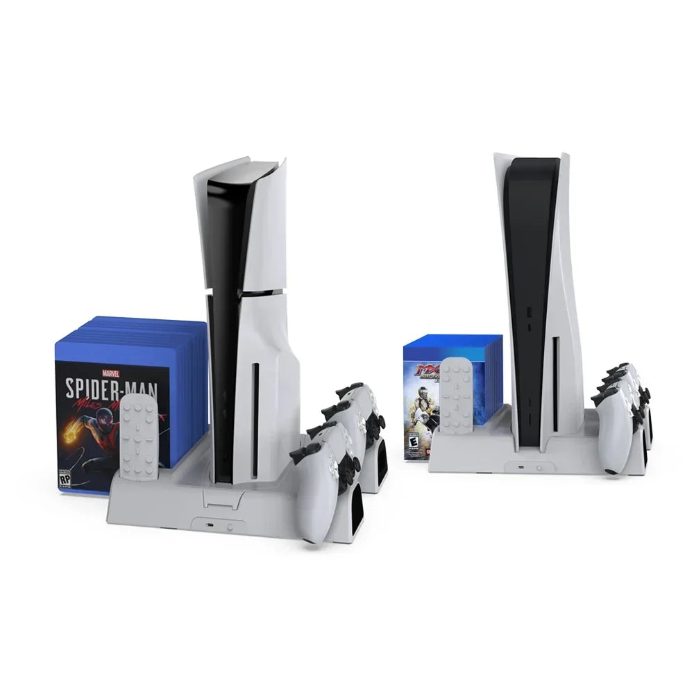 Dobe ps5 slim heat dissipation base - multifunctional stand for p5 game - console | ps5 essentials