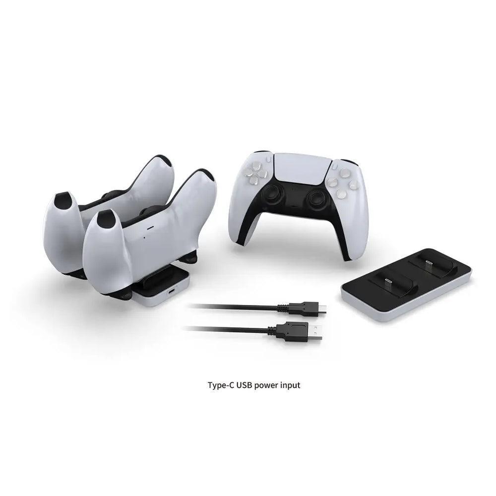 Dobe tp5-0591 dual charging station for ps5 joystick controller - high quality performance - console | ps5 essentials