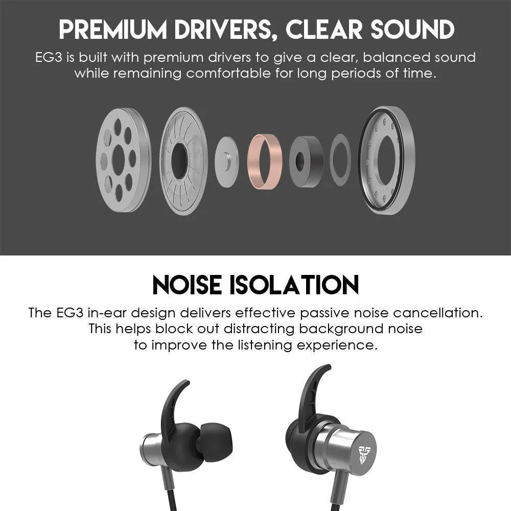 Fantech eg3 wired earbuds mint editon - audio | earphone