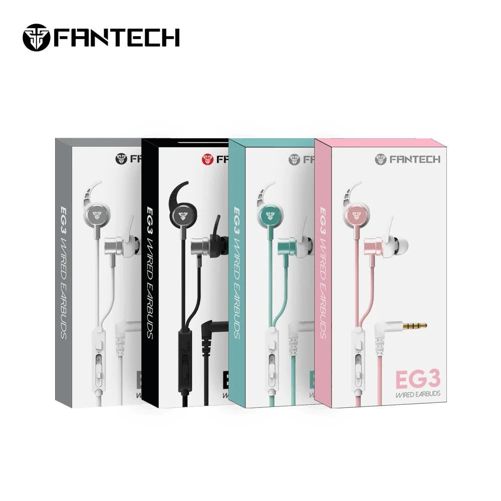 Fantech eg3 wired earbuds mint editon - audio | earphone