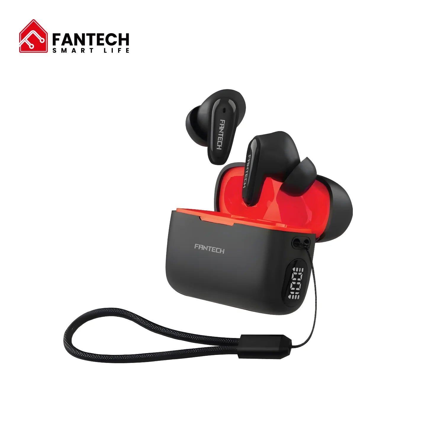 Fantech life wave 13 earbuds - true wireless tws earphones with bluetooth 5.3 - black