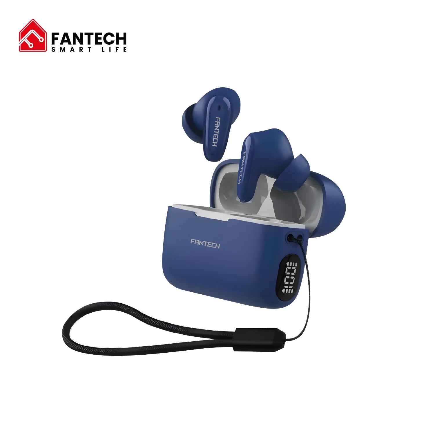 Fantech life wave 13 earbuds - true wireless tws earphones with bluetooth 5.3 - blue
