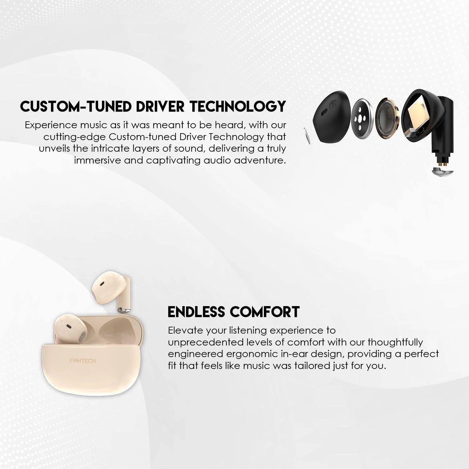 Fantech mithril tx1 lite earbuds with ipx5 water resistance - audio | earphone