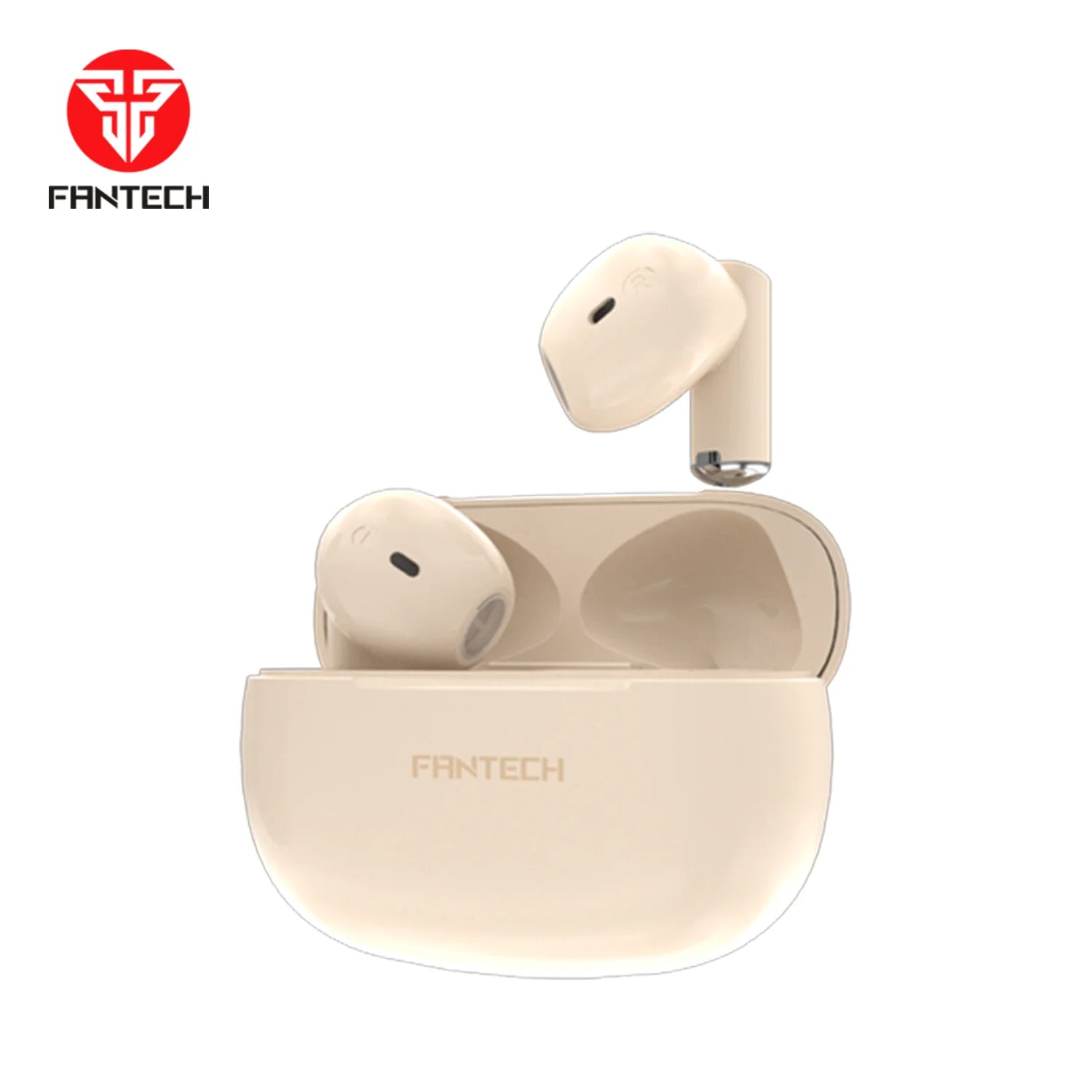 Fantech mithril tx1 lite earbuds with ipx5 water resistance - beige - audio | earphone