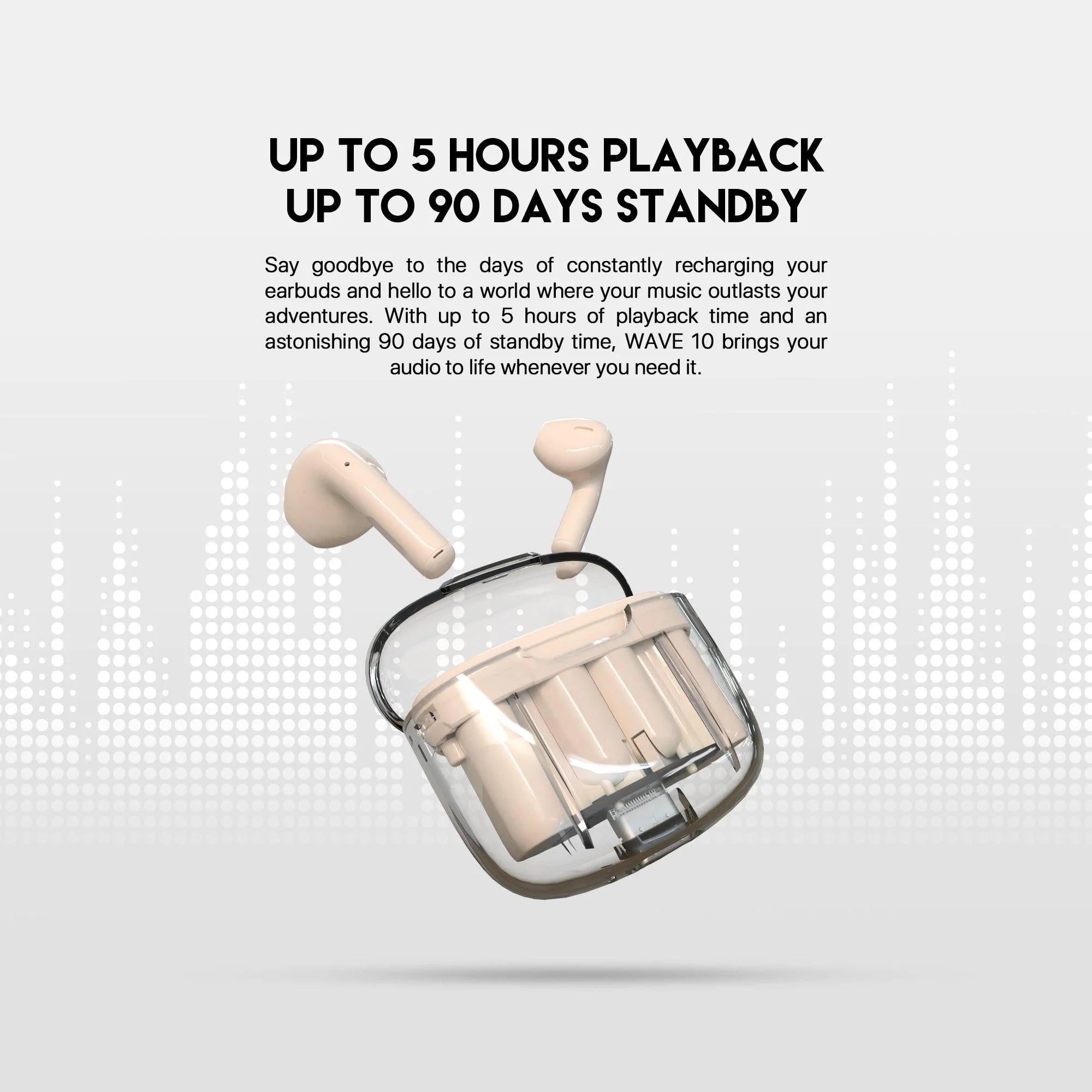 Fantech tws bluetooth earbuds wave 10 tw10 with built-in microphone - audio | earphone