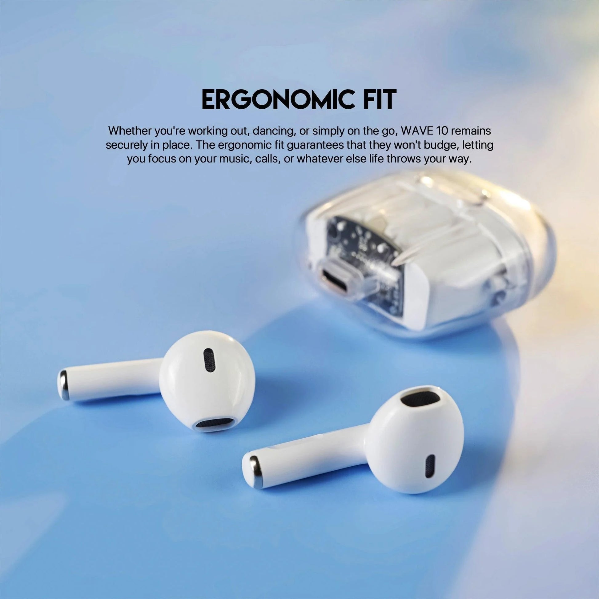 Fantech tws bluetooth earbuds wave 10 tw10 with built-in microphone - audio | earphone