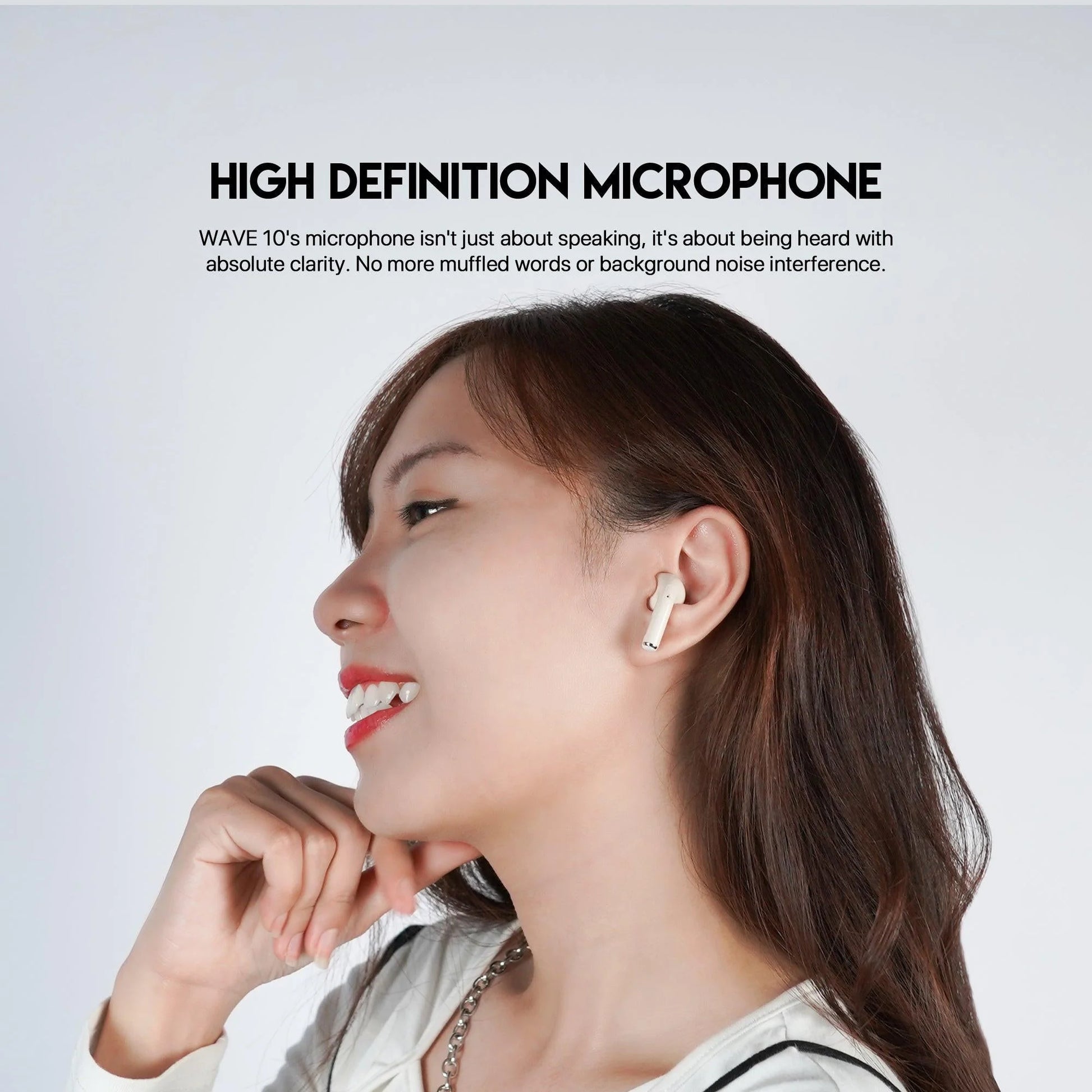 Fantech tws bluetooth earbuds wave 10 tw10 with built-in microphone - audio | earphone
