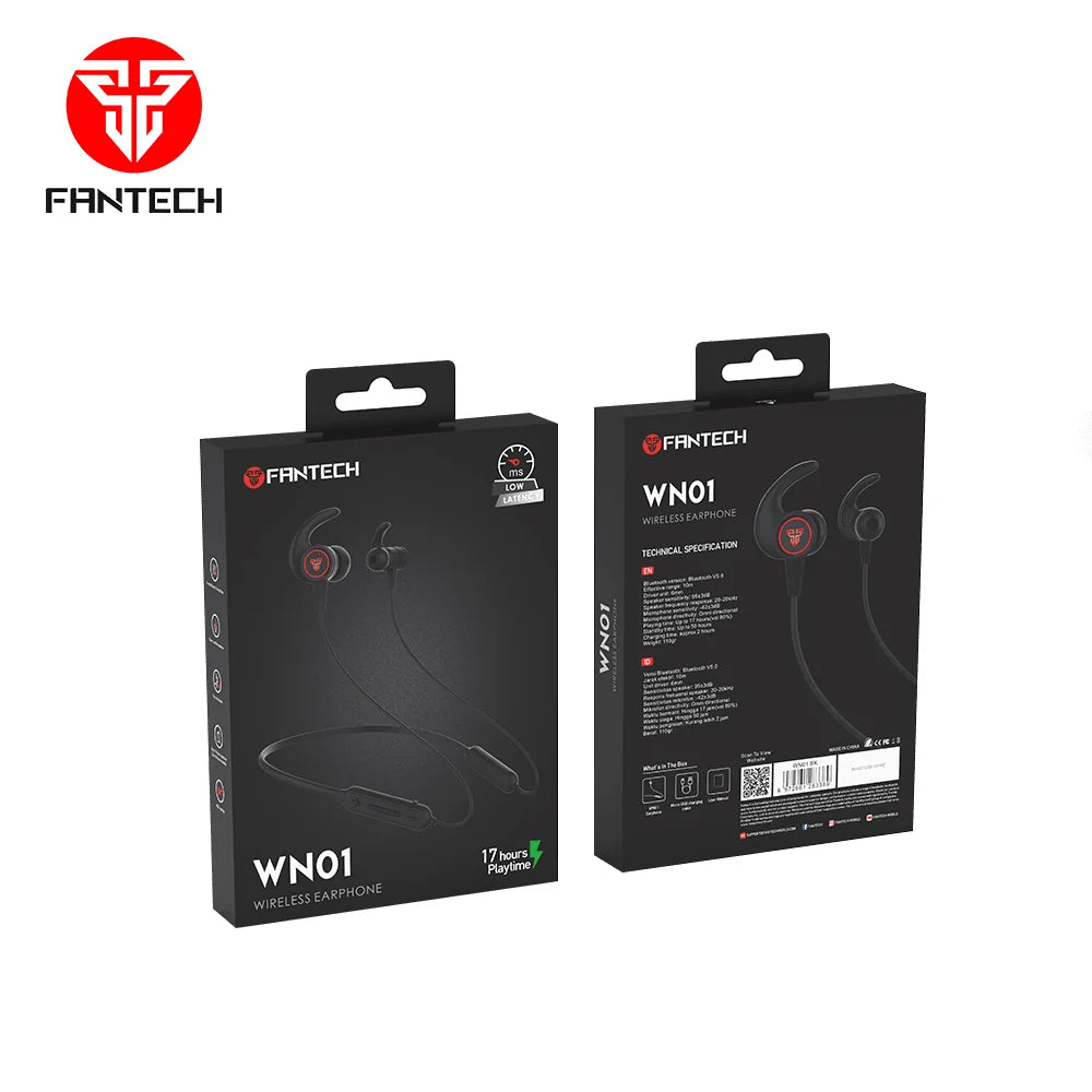 Fantech wn01 wireless earphones - audio | earphone