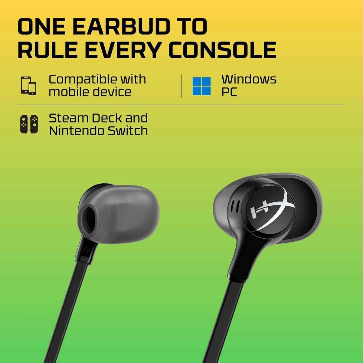 Hyperx cloud earbuds ii – 14mm drivers four eartips hard-shell carrying case, - audio | earphone