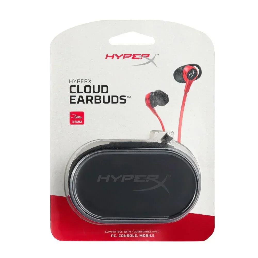 Hyperx cloud earbuds wired in ear gaming earphones with mic - headsets
