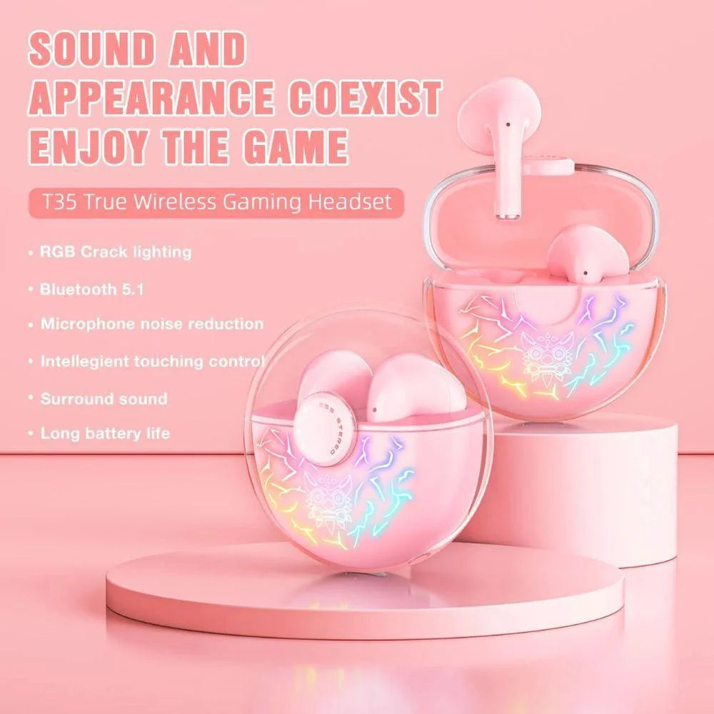 Onikuma t35 bluetooth 5.1 gaming earbuds 60ms - audio | earphone